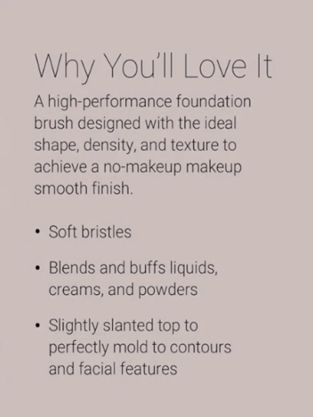 No Makeup Makeup Foundation Brush